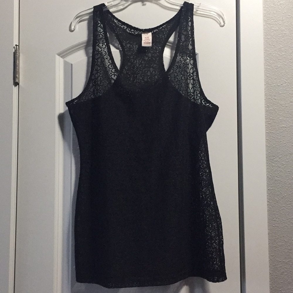 Op brand swimsuit coverup. juniors XL, lace black